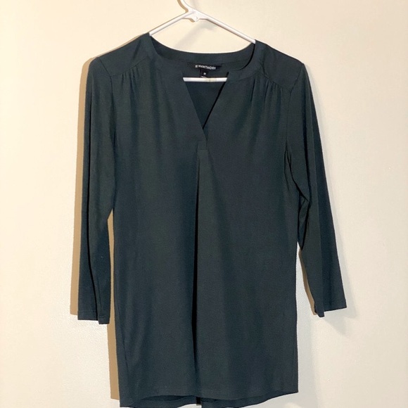 41 Hawthorn Tops - XS 3/4 sleeves women's top-dark green